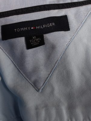 Vintage Mens Tommy Hilfiger Cotton Long Sleeve Shirts XL Blue SH3916-115206