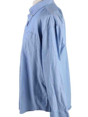 Vintage Mens Tommy Hilfiger Cotton Long Sleeve Shirts XL Blue SH3919-115216