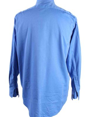 Vintage Mens Calvin Klein Slim Fit Non Iron Long Sleeve Shirts XL Blue SH3926-115245