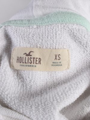 Vintage Hollister Hoddies Tracksuits Top XS White -SW2360-115804