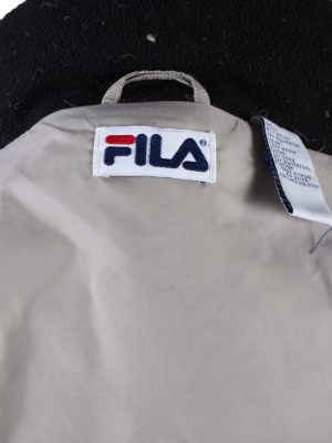 Vintage Fila Winter Puffer Coat S Ivory -C1540-116777