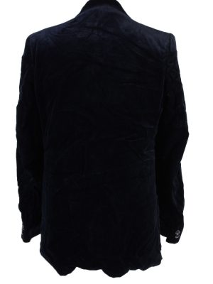 Vintage Viersener Lamt Soft Velvet Jacket 182 Dark Blue -C1631-117878