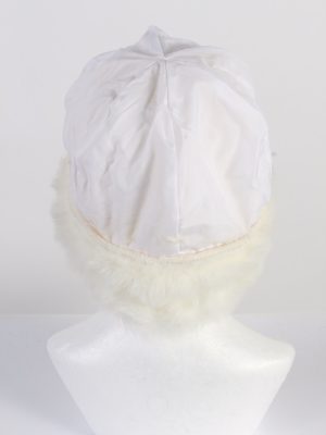 Vintage Fur Russian Style Genuine Hat White HAT497-118014