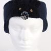 Vintage Fleece Headband Dark Blue HB053-0