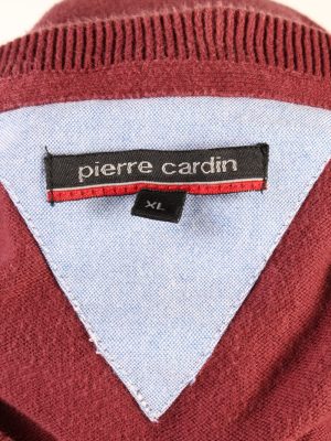 Vintage Pierre Cardin Pullover Jumper XL Bordeaux -IL1786-117362