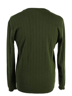 Vintage Strick Uhle Pullover Jumper 52 Green -IL1844-118530