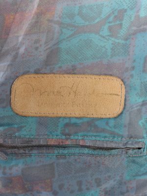 Vintage Suede Leather Jacket Full Button Lined Light Weight Camel -C1660-119237