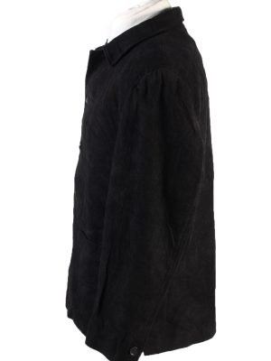 Vintage At Company Soft Velvet Blazer Jacket XL Black -C1734-121150