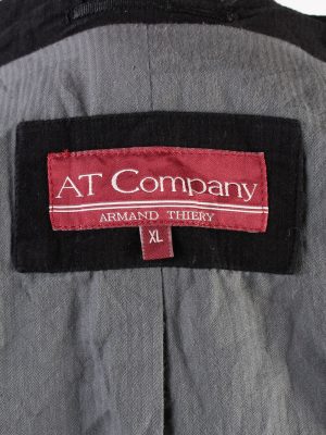 Vintage At Company Soft Velvet Blazer Jacket XL Black -C1734-121152