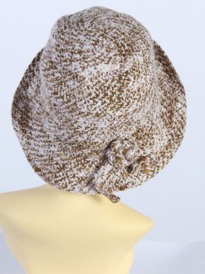 Vintage Knit Winter Hat Brimmed Warmest 1990s Fashion Multi - HAT607-119339