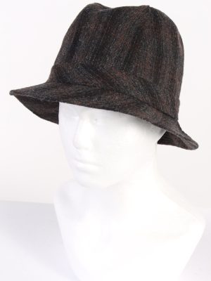 Vintage Best Quality 1980s Fashion Trilby Hat Multi HAT667-0