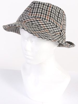 Vintage Canda 1980s Fashion Trilby Hat Multi HAT677-0