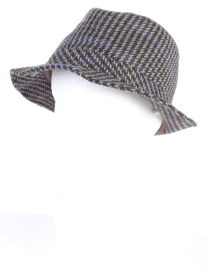 Vintage Grandezza 1980s Fashion Trilby Hat Multi HAT708-0