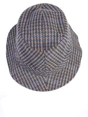 Vintage Grandezza 1980s Fashion Trilby Hat Multi HAT708-120325