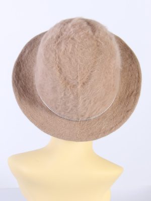 Vintage Modisch Aktuell 1990s Fashion Trilby Winter Hat Cream HAT840-121288