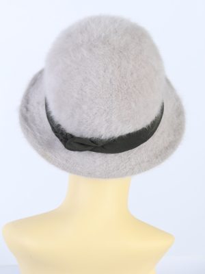 Vintage 1990s Fashion Trilby Winter Hat Beige HAT845-121269