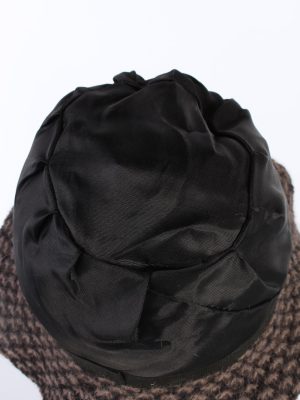 Vintage 1990s Fashion Brimmed Winter Hat Brown HAT869-121175