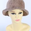 Vintage Creation Classique Avenue 1990s Fashion Brimmed Winter Hat Camel HAT881-0