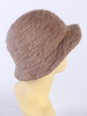Vintage Creation Classique Avenue 1990s Fashion Brimmed Winter Hat Camel HAT881-121358