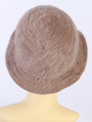 Vintage Creation Classique Avenue 1990s Fashion Brimmed Winter Hat Camel HAT881-121359