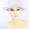 Vintage Newyorker 1980s Fashion Trilby Winter Hat White HAT897-0