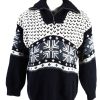 Vintage Christmas Icelandic Jumper Zip Neck Multi -IL2018-0
