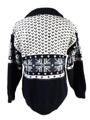 Vintage Christmas Icelandic Jumper Zip Neck Multi -IL2018-119917