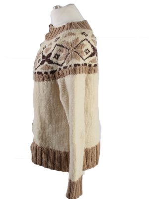 Vintage Christmas Icelandic Full Button Cardigan Multi -IL2046-119809