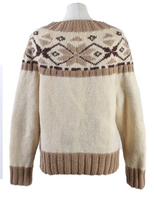 Vintage Christmas Icelandic Full Button Cardigan Multi -IL2046-119810