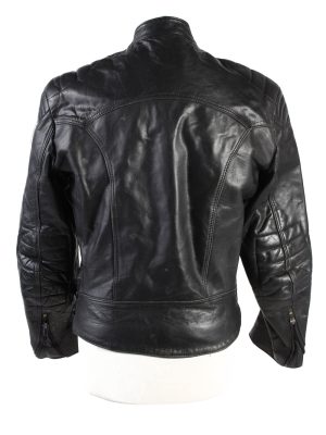 Vintage Genuine Leather Motorcycle Jacket Black -C1775-121974