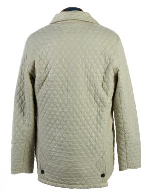 Vintage Barbour Quilted Womens Coat Jacket 10 Cream -C1863-123785