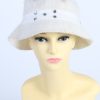 Vintage 1970s Fashion Winter Knit Hat White HAT1019-0