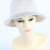 Vintage Creation Classique Avenue 1990s Fashion Womens Winter Knit Trilby Hat White HAT1028-0