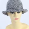 Vintage 1980s Fashion Womens Winter Knit Trilby Hat Multi HAT1038-0