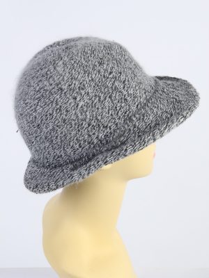 Vintage 1980s Fashion Womens Winter Knit Trilby Hat Multi HAT1038-122827