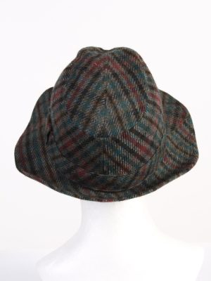 Vintage 1980s Fashion Mens Lined Trilby Hat Multi HAT1064-122947