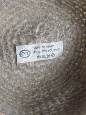 Vintage 1990s Fashion Womens Knit Trilby Hat Cream HAT1089-123063