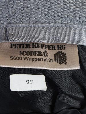 Vintage Peter Kupper KG 1980s Fashion Womens Knit Lined Trilby Hat Grey HAT1097-123095