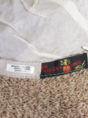 Vintage Mayser Milz 1980s Fashion Womens Knit Lined Trilby Hat Coffee HAT1099-123103