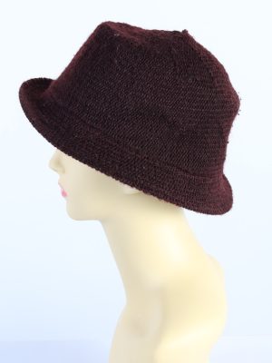 Vintage H&M Divided 1990s Fashion Womens Brim Knit Hat Bordeaux HAT1112-123478