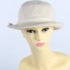 Vintage 1990s Fashion Womens Brim Knit Hat Beige HAT1113-0