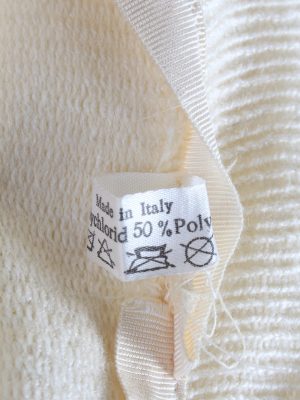 Vintage 1990s Fashion Womens Brim Knit Hat Beige HAT1113-123484