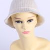 Vintage H&M Divided 1990s Fashion Womens Brim Lined Knit Hat White HAT1117-0