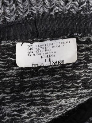 Vintage 1980s Fashion Womens Brim Knit Hat Grey HAT1124-123528