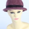 Vintage Farbender Massmann 1980s Fashion Womens Brim Lined Hat Lilac HAT1129-0