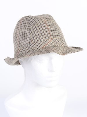 Vintage 1980s Fashion Mens Trilby Hat Multi HAT1156-0
