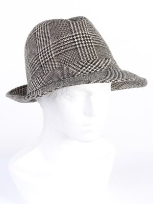 Vintage 1970s Fashion Mens Trilby Hat Multi HAT1167-0