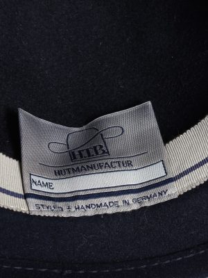 Vintage H.T.B. Hutmanufactur 1990s Fashion Womens Trilby Hat Navy HAT1173-124287