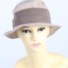 Vintage 1990s Fashion Womens Trilby Hat Cream HAT1177-0