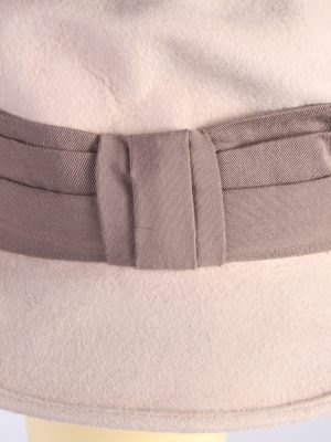 Vintage 1990s Fashion Womens Trilby Hat Cream HAT1177-124303